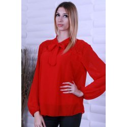 Официална червена блуза 