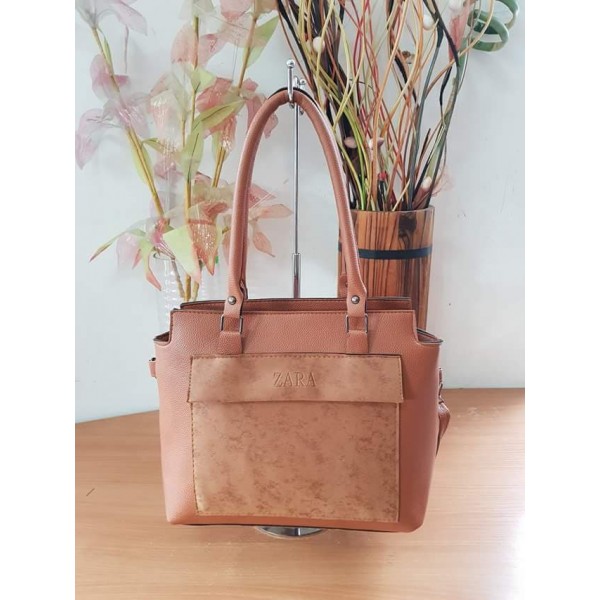 Кафява чанта реплика Zara