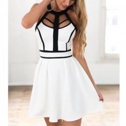 Бяла рокля MS3185