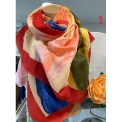 Памучни многоцветни шалове