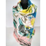 Многоцветен памучен шал